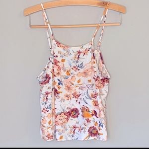 Kendall & Kylie floral cami adjustable straps L